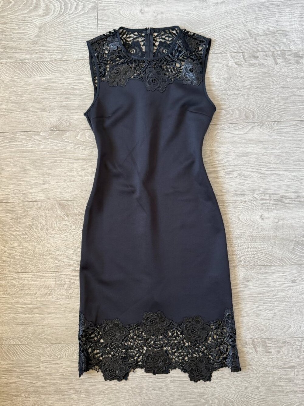 Clover Canyon Black Lace Yoke Bodycon Dress XS